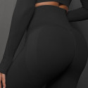Лосины женские PUSH UP LUXE качество с утяжкой и высокой талией чёрные Лосины женские PUSH UP LUXE качество с утяжкой и высокой талией чёрные