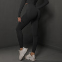 Лосины женские PUSH UP LUXE качество с утяжкой и высокой талией чёрные Лосины женские PUSH UP LUXE качество с утяжкой и высокой талией чёрные