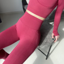Лосины женские PUSH UP LUXE качество с утяжкой и высокой талией вишневые